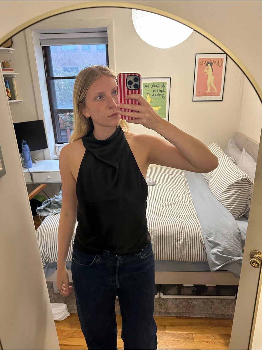 Zara Black Halter Neck Tank Top - Women's